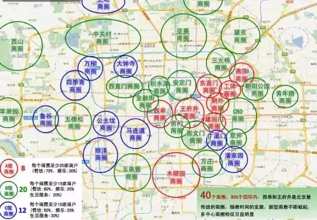 北京商圈分布图揭秘，商业脉络与未来趋势展望