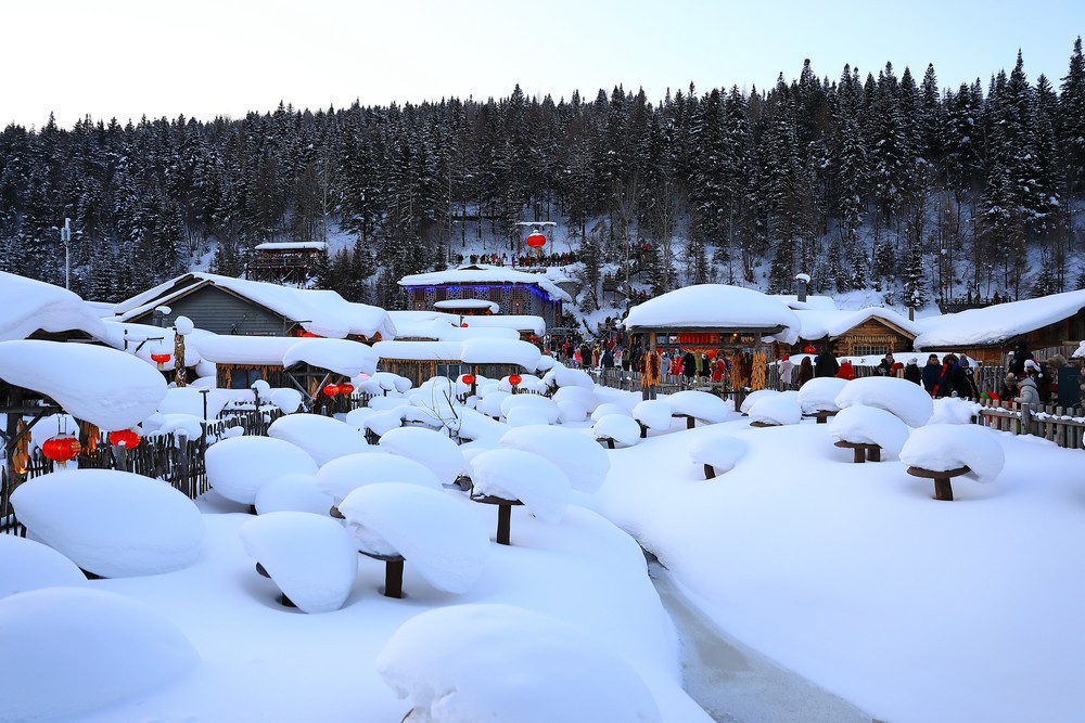 雪乡最新照片，展现眼前美丽的冬季风景